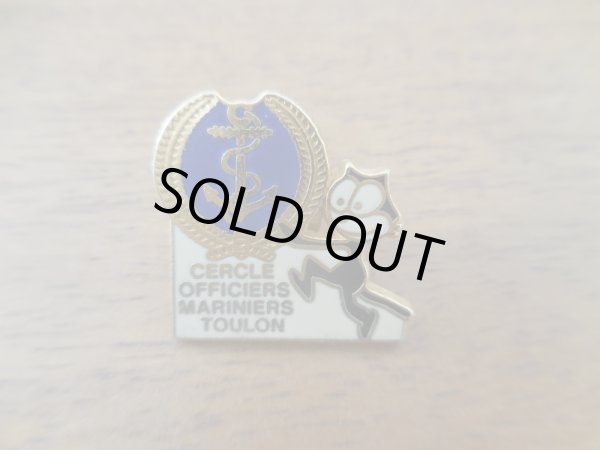 画像1: 【CERCLE OFFICIERS MARINIERS TOULON】ピンズ ピンバッジ PINS ピンバッチ フィリックス　FELIX ネコ ねこ　猫 (1)