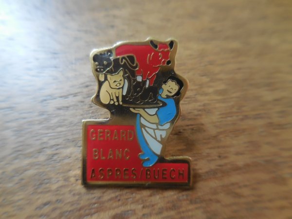 画像1: 【GERARD BLANC ASPRES/BUECH】 ピンズ ピンバッジ PINS ピンバッチ うし　ウシ　牛 (1)