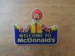 画像1: 【McDonald's WELCOME TO McDonald's】カナダ ピンバッジ ピンバッチ PINS マクドナルド　ドナルド　 (1)