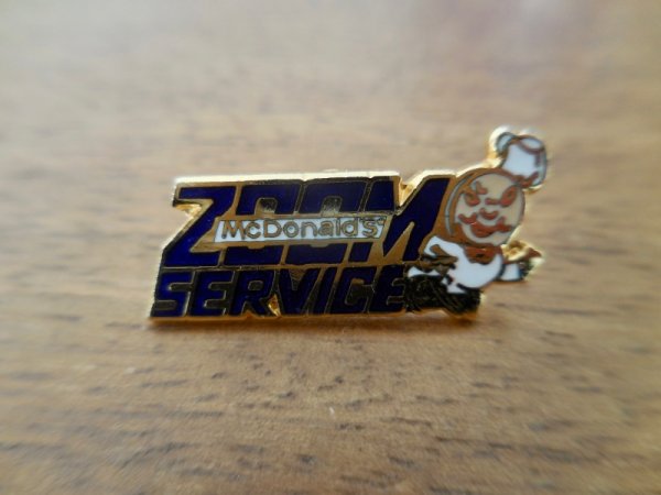 画像1: 【McDonald's ZOOM SERVICE】カナダ ピンバッジ ピンバッチ PINS マクドナルド　SPEEDEE スピーディー  (1)