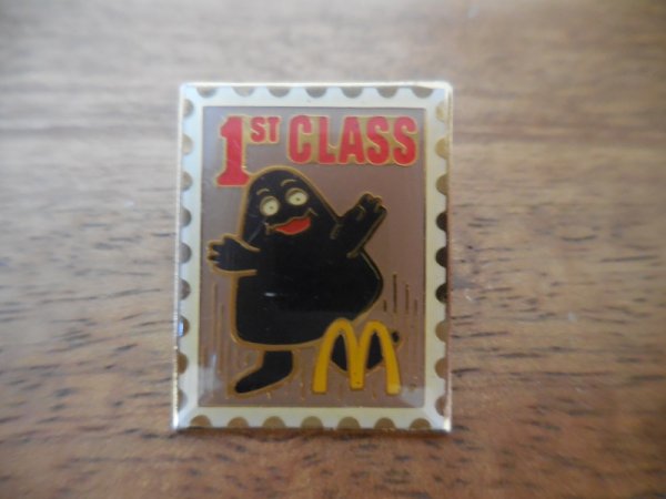 画像1: 【McDonald's 1st CLASS】レア カナダ ピンバッジ ピンバッチ PINS マクドナルド グリマス　Grimace 切手 (1)