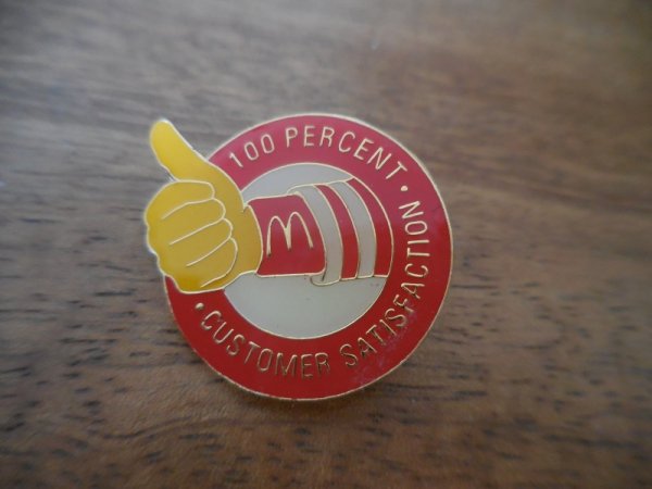 画像1: 【McDonald's CUSTOMER SATISFACTION】カナダ ピンバッジ ピンバッチ PINS マクドナルド (1)