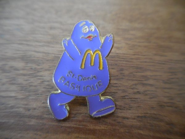 画像1: 【McDonald's St-Denis BASILIQUE】カナダ ピンバッジ ピンバッチ PINS マクドナルド グリマス　Grimace (1)