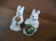 画像2: 【ERIC ET GILLES  2025年 AFV グレーうさぎお花  グレーウサギリース 2個セット 100個限定】フェーヴ フェーブ feve エリック・エ・ジル うさぎ  兎 (2)